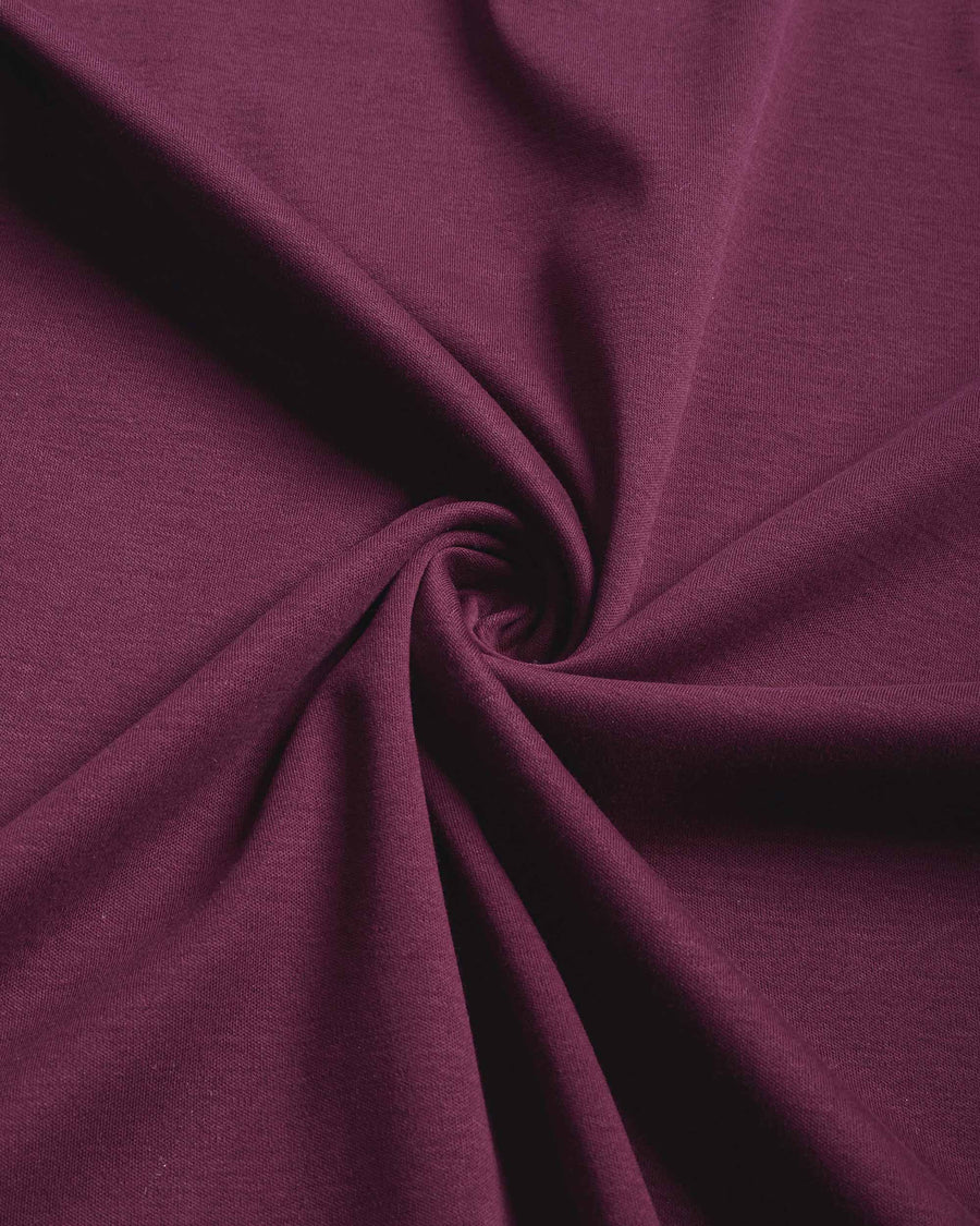 Reserve Crew T Shirt Interlock Burgundy