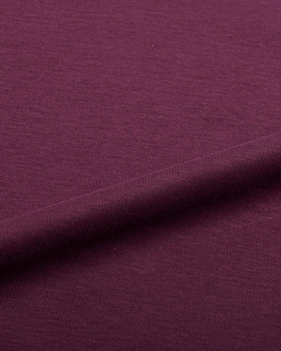 Berry Burgundy Mercerised Premium Cotton Interlock Men's Regular Fit Polo T-Shirt with Metallic Zipper