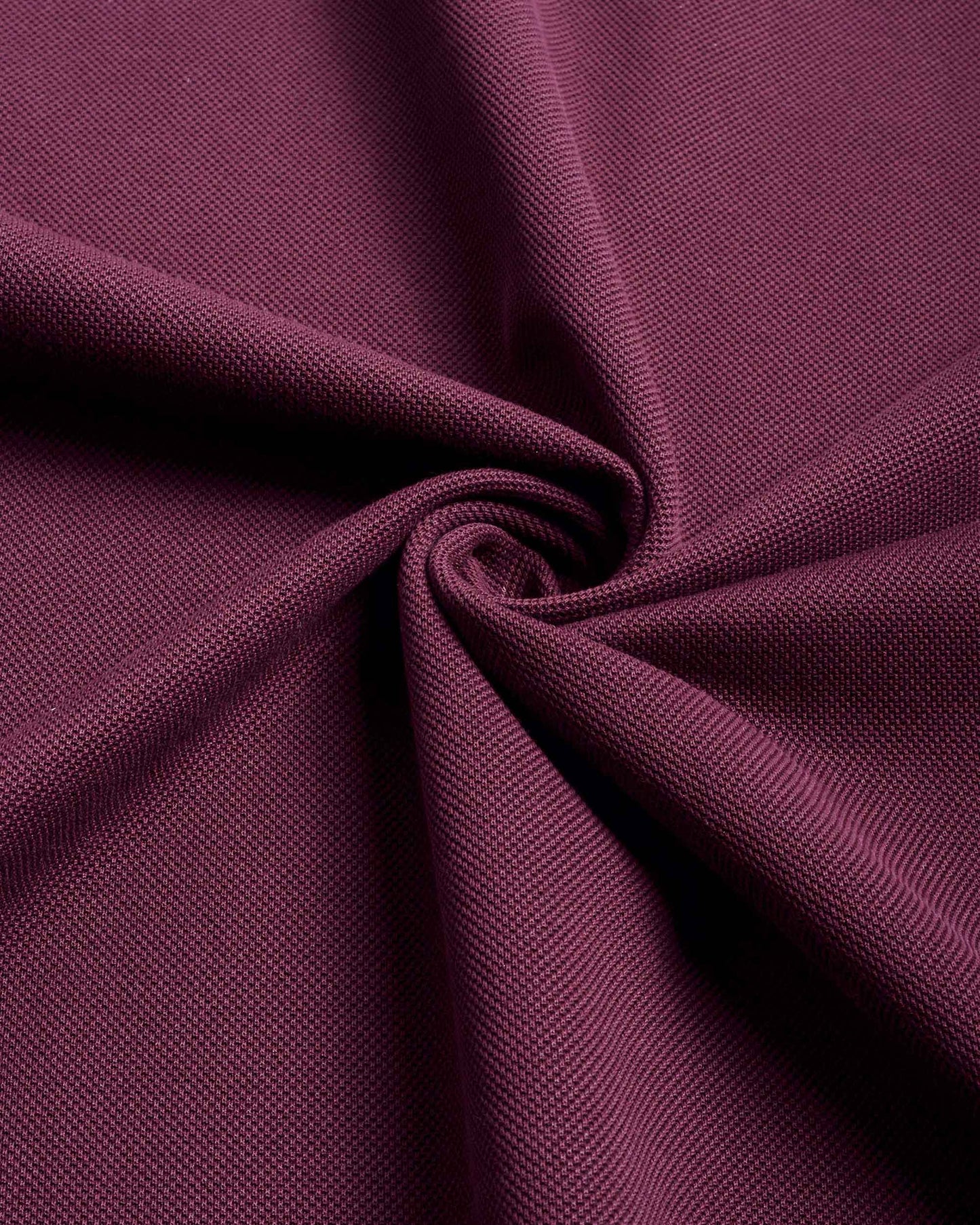 Reserve Crew T Shirt Pique Burgundy