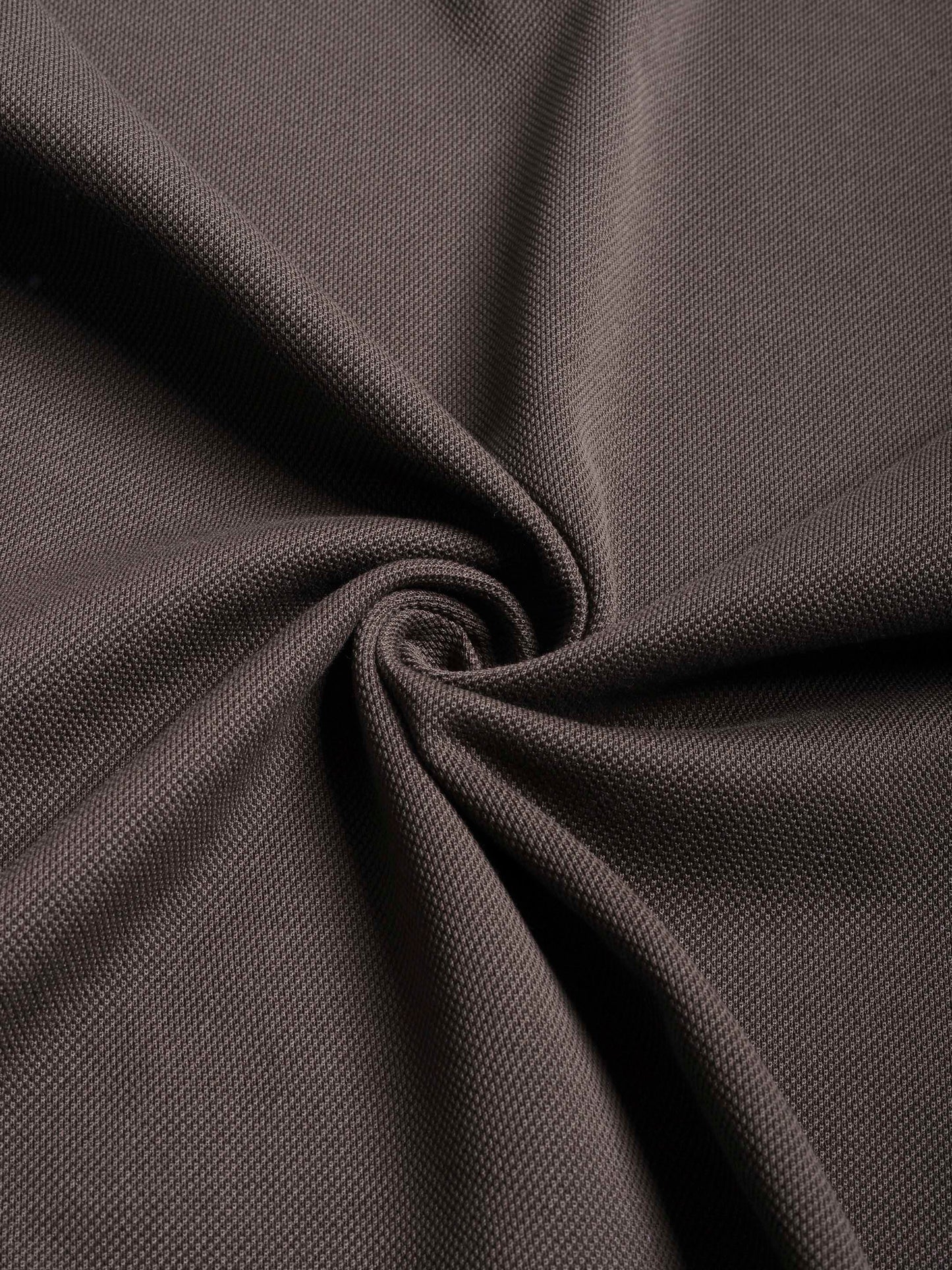 Luxury brown polo shirt for men in mercerised cotton pique with a polished finish Tenhem