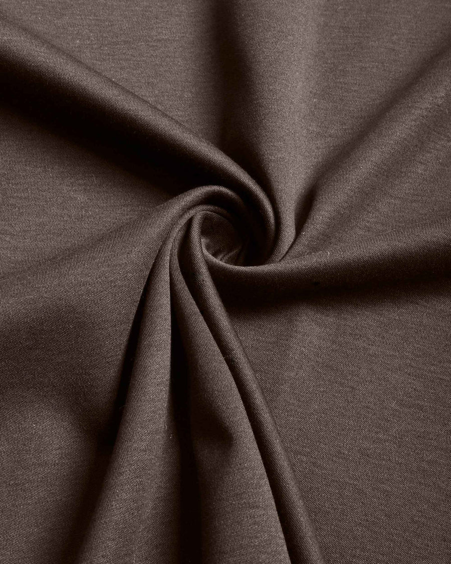 Mocha Brown Mercerised Premium Cotton Interlock Men's Regular Fit Polo Shirt with Classic Placket
