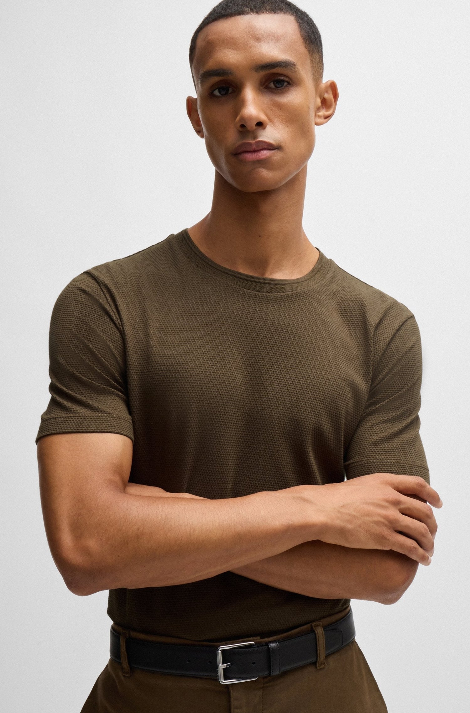 luxury round neck T-shirts for men