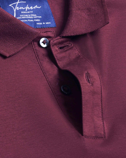 Apex Polo Interlock Reserve Burgundy