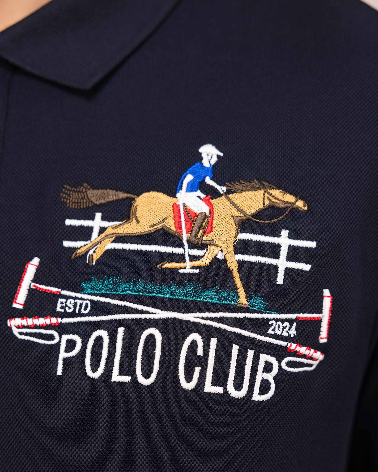 Crest Polo Pique Midnight Navy