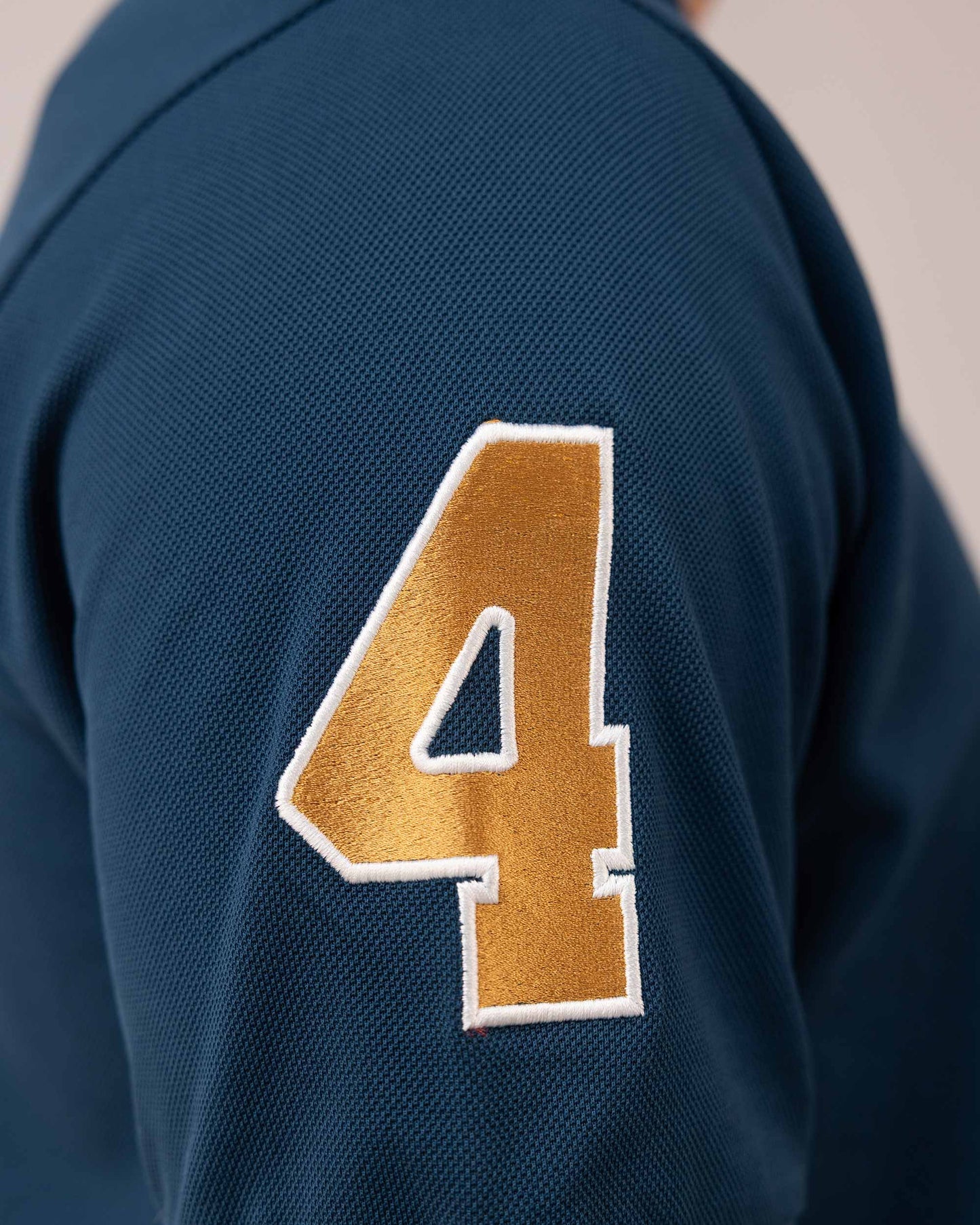 Crest Polo Pique Deep Teal