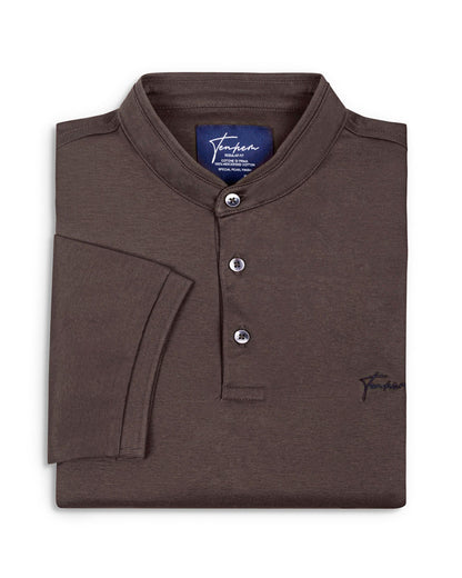 Ascend Polo Interlock Dark Mocha