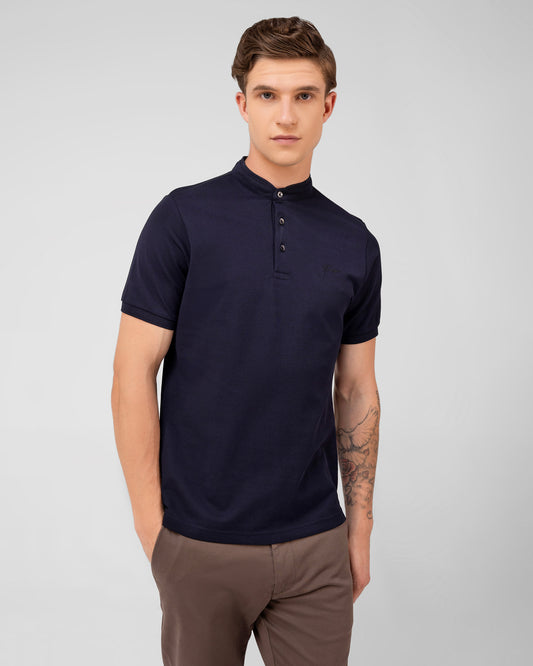 Ascend Polo Pique Midnight Navy