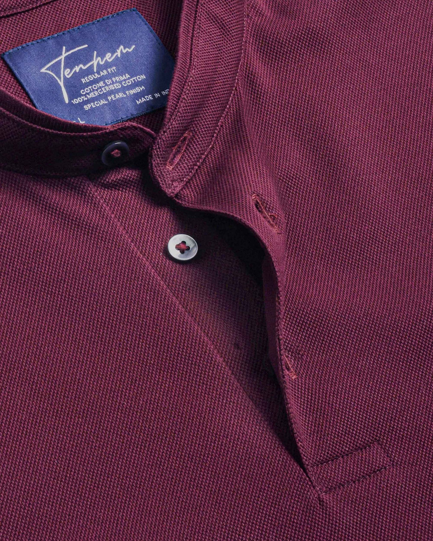 Ascend Polo Pique Reserve Burgundy