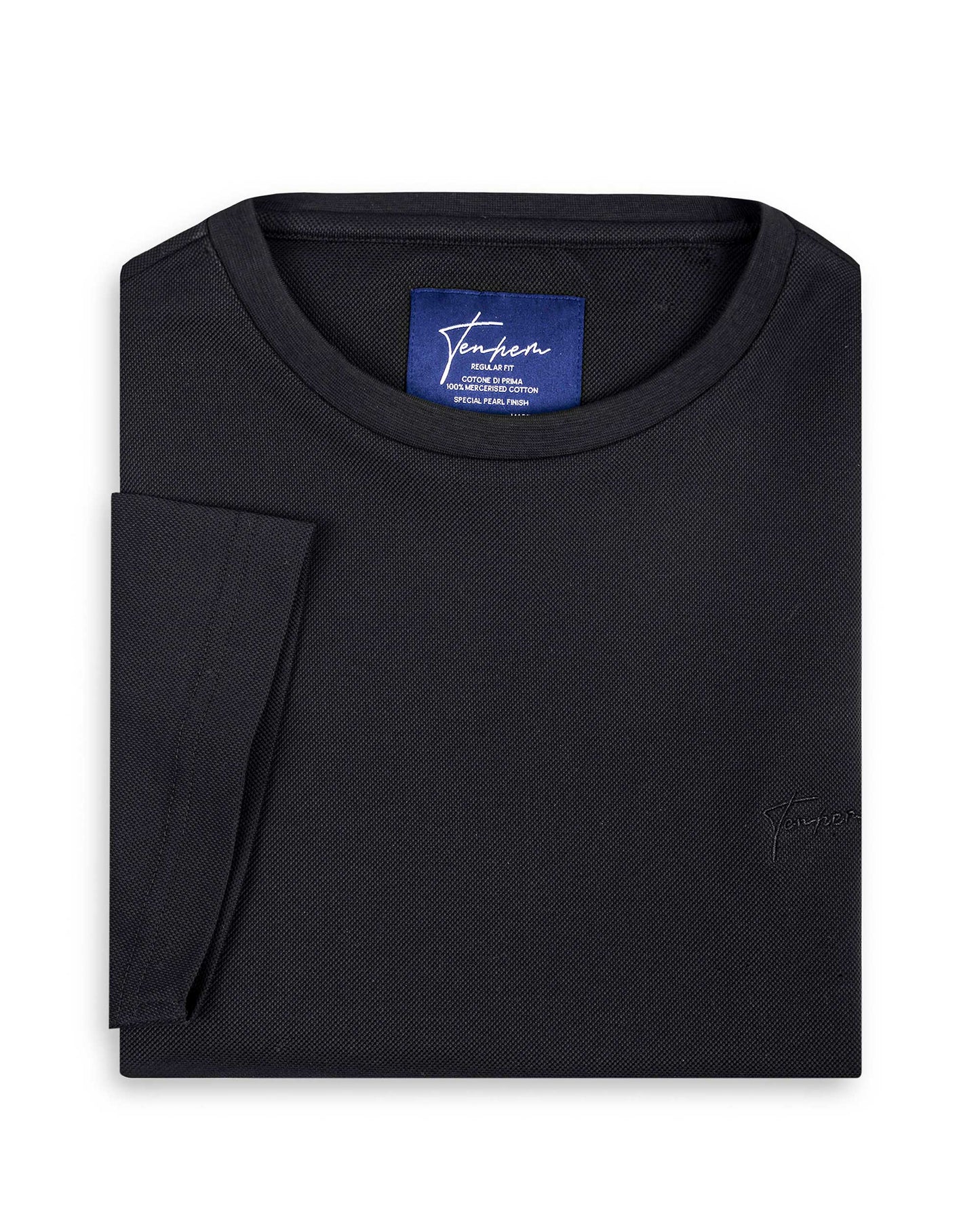 Reserve Crew T Shirt Pique Classic Black