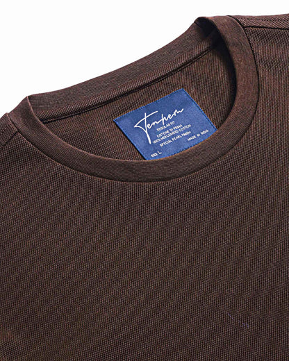 Branded T-Shirt for Men | Reserve Crew T Shirt Pique Dark Mocha
