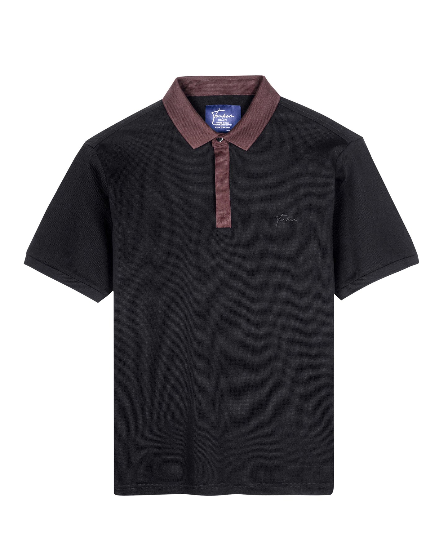 Dual Polo Pique Classic Black