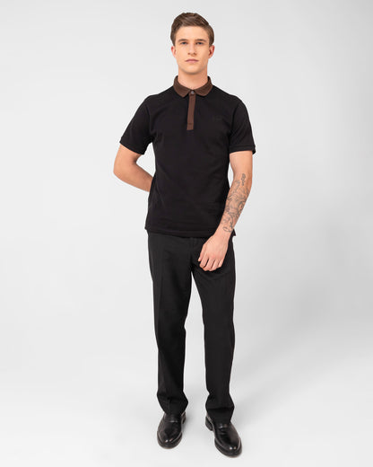Dual Polo Pique Classic Black