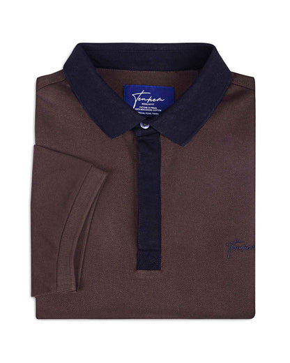 Dual Polo Pique Dark Mocha