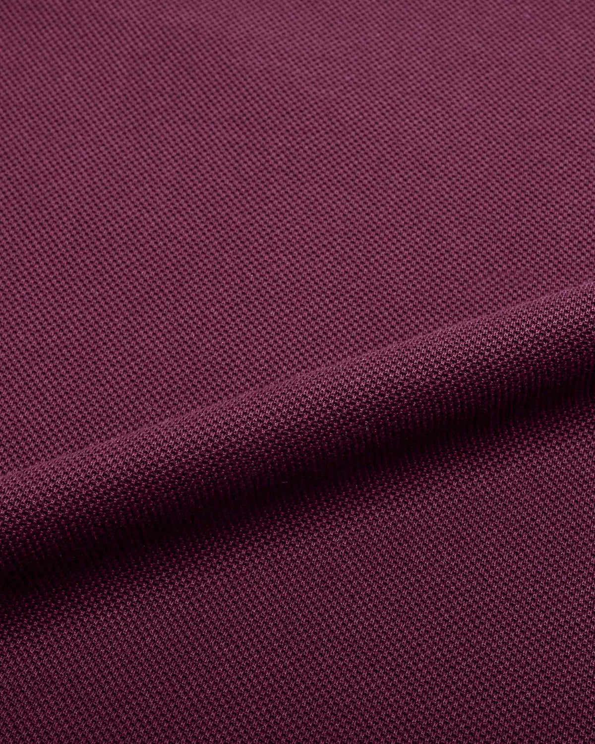 Merlot Burgundy Mercerised Premium Cotton Piqué Men's Regular Fit Polo Shirt with Solid Polo
