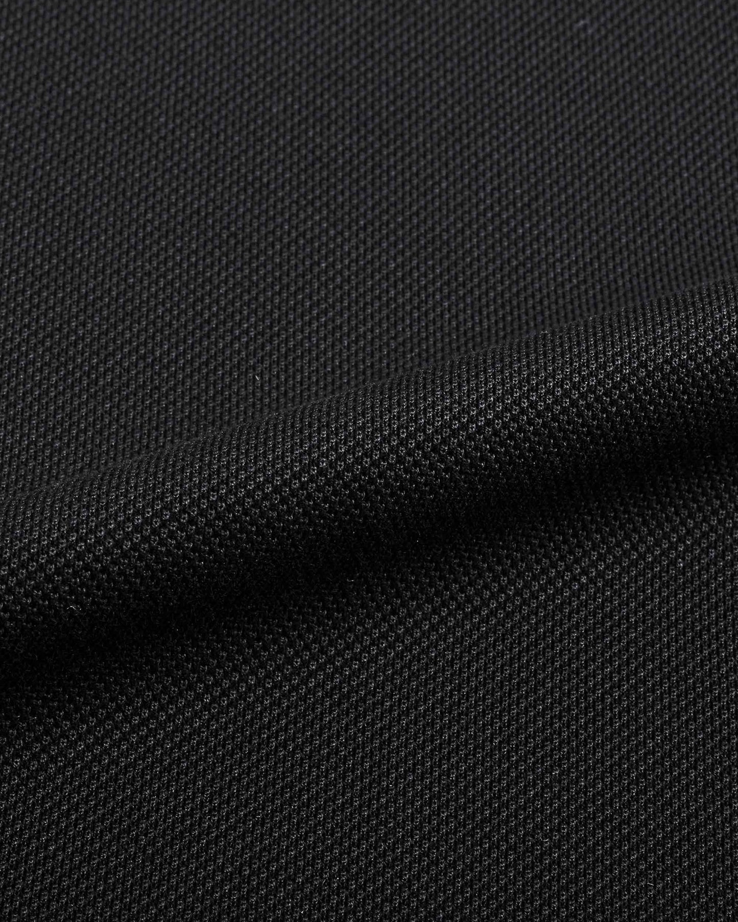 Edge Zipper Polo Pique Classic Black