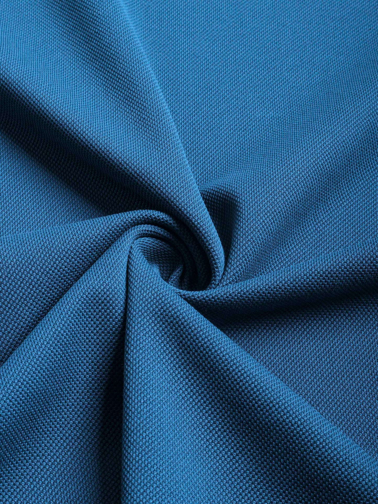 Luxury teal polo shirt for men in mercerised cotton pique with refined regular fit Tenhem


