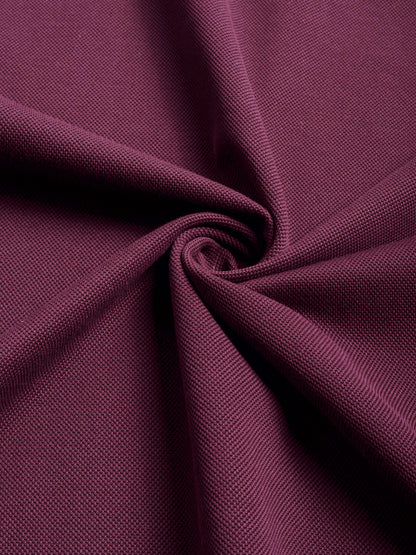 Luxury wine polo shirt for men in mercerised cotton pique with a rich, lustrous finish Tenhem
