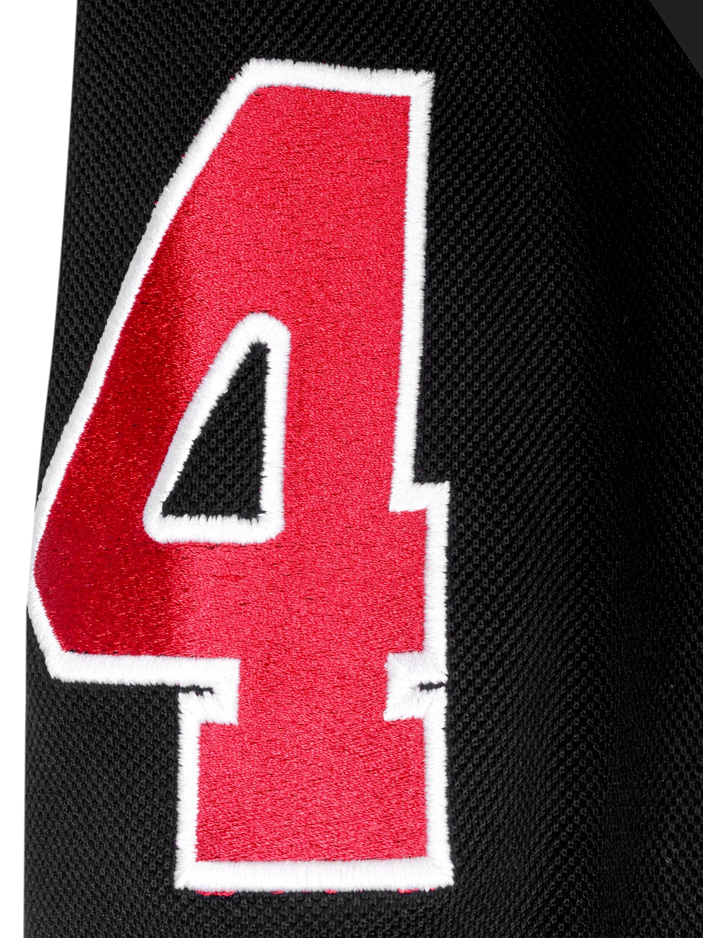 Branded black mercerised cotton polo shirt with Cantermark emblem and refined pique texture – TENHEM
