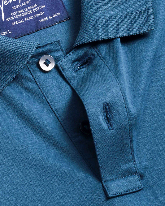 Origin Polo Interlock Deep Teal